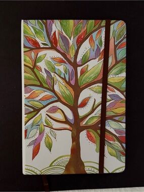 Colorful Tree Hardcover Journal with Elastic Closure